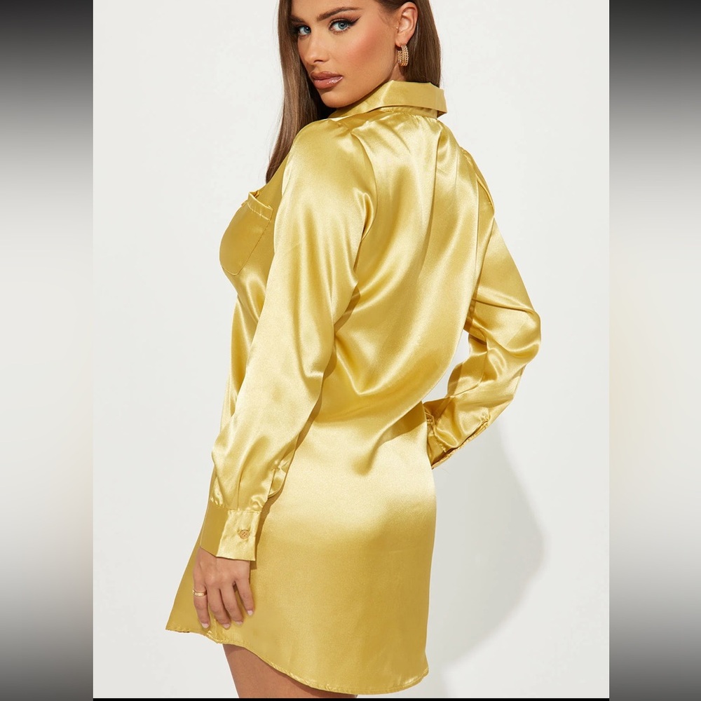 NWOT Gillian satin mini dress. - Picture 2 of 3